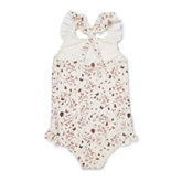 Nuuroo Fırfırlı UV Korumalı Kız Mayo Etnik